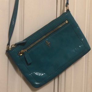 Cole Haan Turquoise Patent Leather Purse